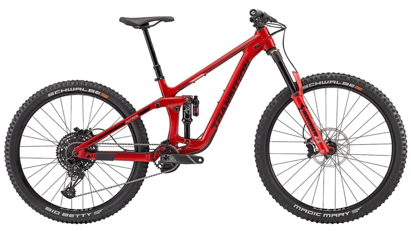 Transition Patrol Alloy MTB Complete Bike Bonfire Red Medium NX